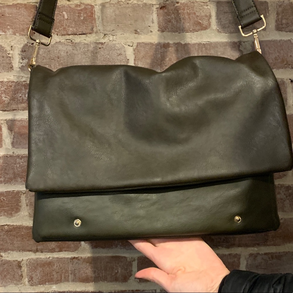 Dark green crossbody bag